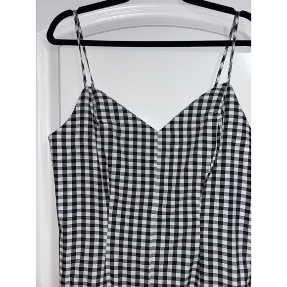 On 34th Macy’s Women's Gingham High-Low Midi Slip Dress size 10 NWT Cotton Blend - Picture 3 of 9
